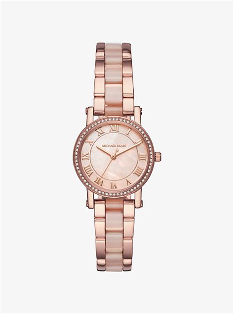 michael kors norie rose gold-tone watch|Michael Kors Women's Petite Norie Rose Gold.